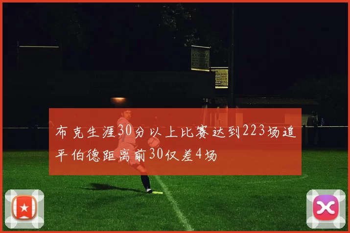 布克生涯30分以上比赛达到223场追平伯德距离前30仅差4场
